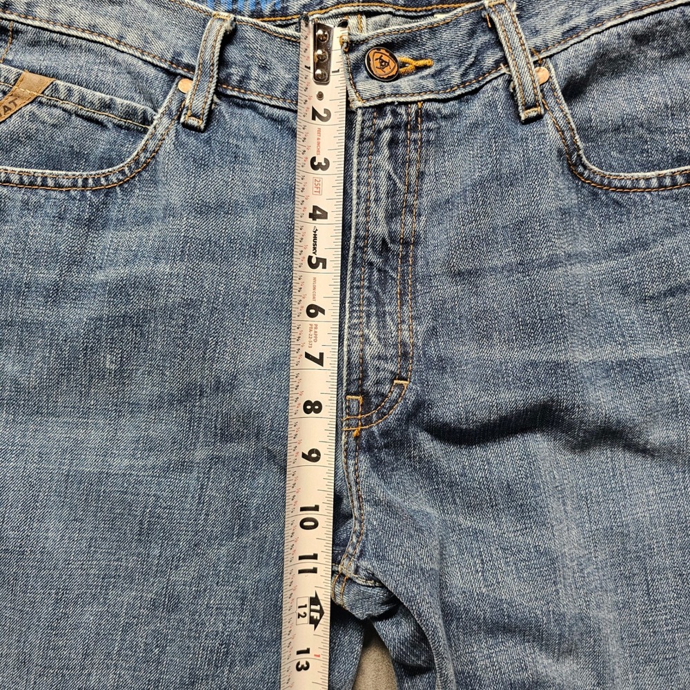 Ariat M-Series Relaxed Straight Leg Jeans Mens 34x32 Medium Wash Blue AM 7434 A - Picture 5 of 11